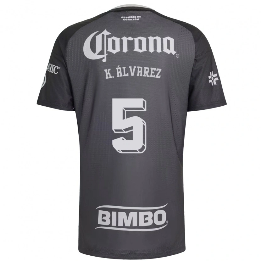 Danxen Dětské Kevin Álvarez #5 Šedá Bílá Černá Daleko Hráčské Dresy 2026/27 Dres