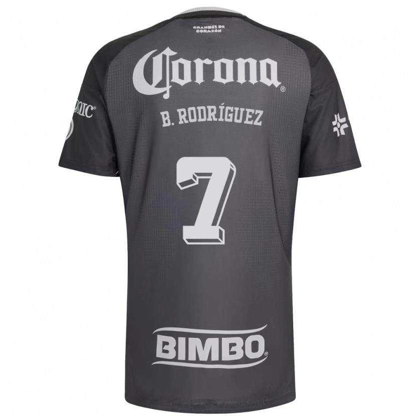 Danxen Dětské Brian Rodríguez #7 Šedá Bílá Černá Daleko Hráčské Dresy 2026/27 Dres