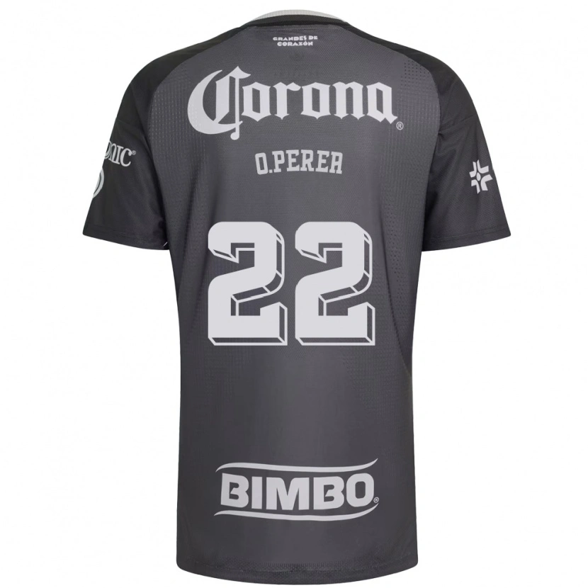 Danxen Dětské Óscar Perea #22 Šedá Bílá Černá Daleko Hráčské Dresy 2026/27 Dres