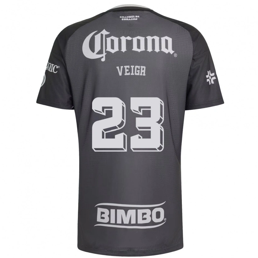 Danxen Dětské Raphael Veiga #23 Šedá Bílá Černá Daleko Hráčské Dresy 2026/27 Dres