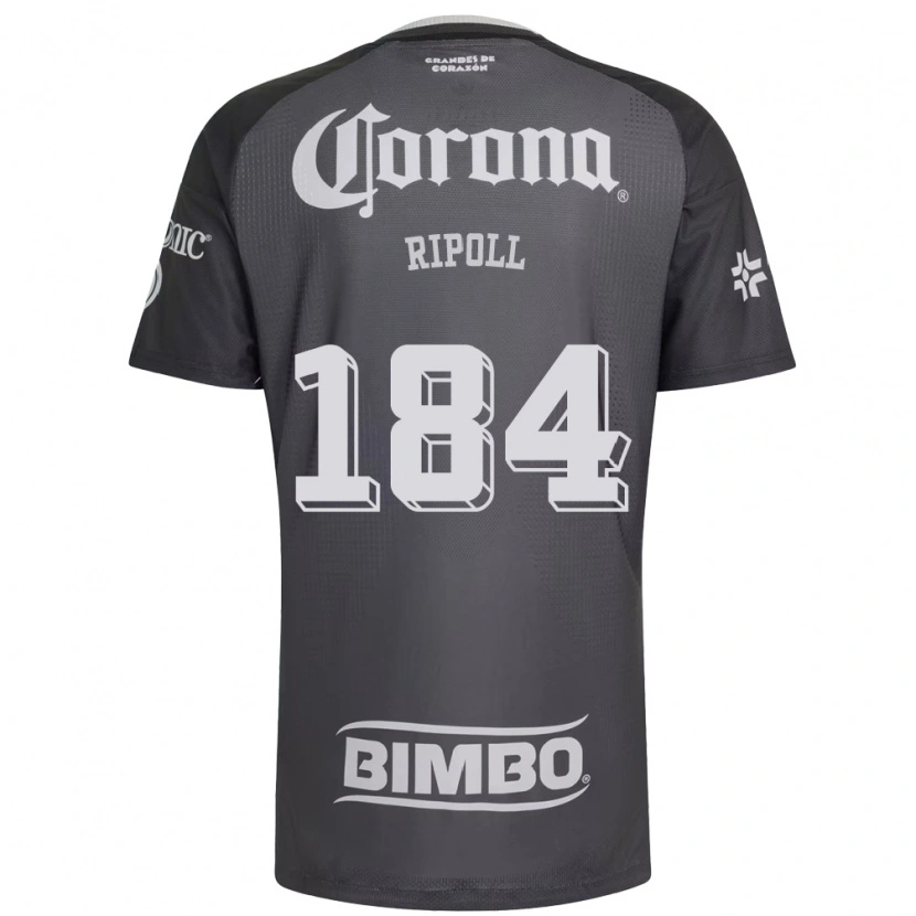 Danxen Dětské Alonso Ripoll #184 Šedá Bílá Černá Daleko Hráčské Dresy 2026/27 Dres