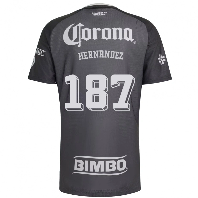 Danxen Dětské Miguel Hernández #187 Šedá Bílá Černá Daleko Hráčské Dresy 2026/27 Dres