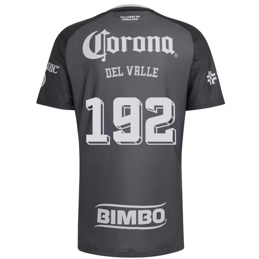 Danxen Dětské Yonathan Del Valle #192 Šedá Bílá Černá Daleko Hráčské Dresy 2026/27 Dres