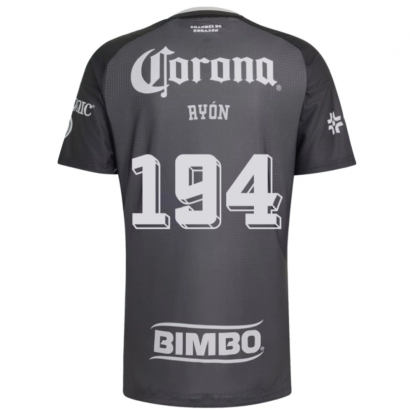 Danxen Dětské César Ayón #194 Šedá Bílá Černá Daleko Hráčské Dresy 2026/27 Dres
