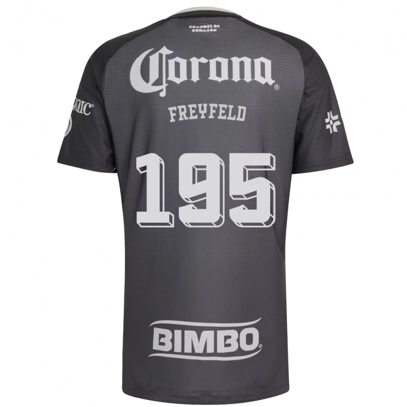 Danxen Dětské Julián Freyfeld #195 Šedá Bílá Černá Daleko Hráčské Dresy 2026/27 Dres