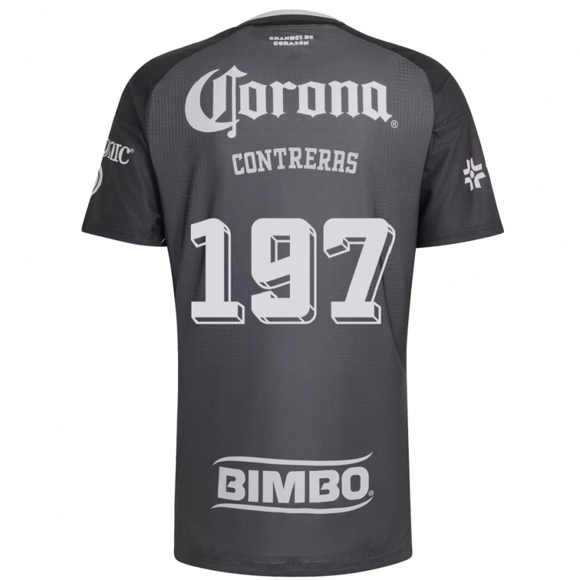 Danxen Dětské Ángel Contreras #197 Šedá Bílá Černá Daleko Hráčské Dresy 2026/27 Dres