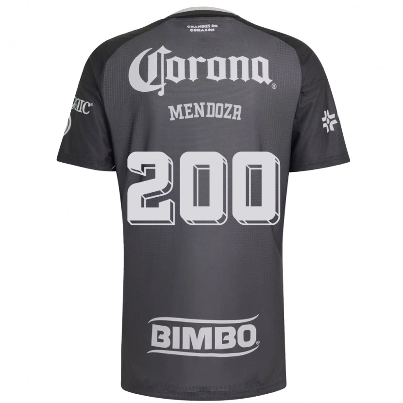 Danxen Dětské Luis Mendoza #200 Šedá Bílá Černá Daleko Hráčské Dresy 2026/27 Dres