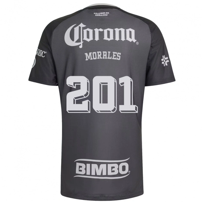 Danxen Dětské Ángel Morales #201 Šedá Bílá Černá Daleko Hráčské Dresy 2026/27 Dres