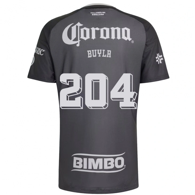 Danxen Dětské Hugo Buyla #204 Šedá Bílá Černá Daleko Hráčské Dresy 2026/27 Dres