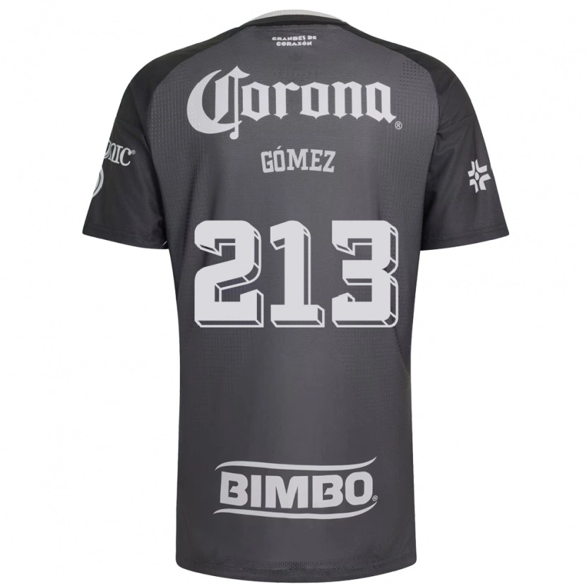 Danxen Dětské Adrián Gómez #213 Šedá Bílá Černá Daleko Hráčské Dresy 2026/27 Dres