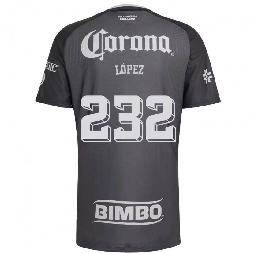 Danxen Dětské Rodrigo López #232 Šedá Bílá Černá Daleko Hráčské Dresy 2026/27 Dres