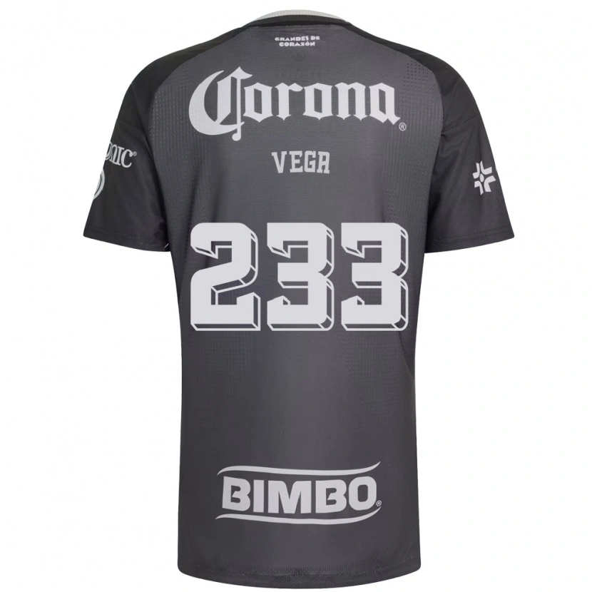 Danxen Dětské Ángel Vega #233 Šedá Bílá Černá Daleko Hráčské Dresy 2026/27 Dres