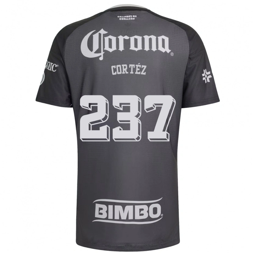 Danxen Dětské Guillermo Cortéz #237 Šedá Bílá Černá Daleko Hráčské Dresy 2026/27 Dres