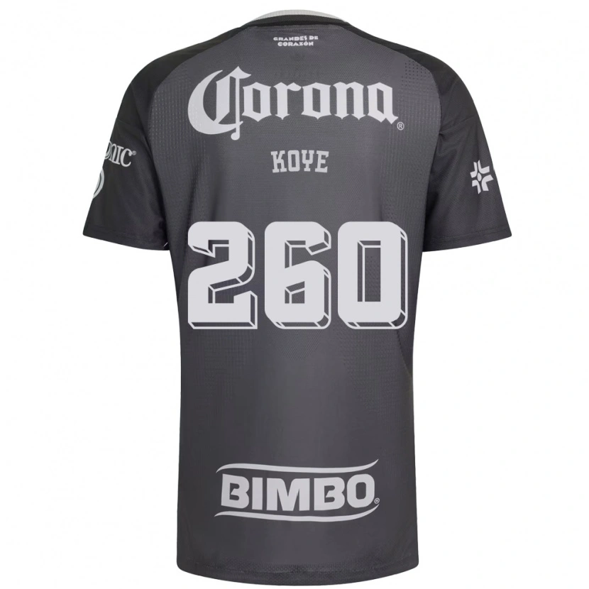 Danxen Dětské Julián Koye #260 Šedá Bílá Černá Daleko Hráčské Dresy 2026/27 Dres