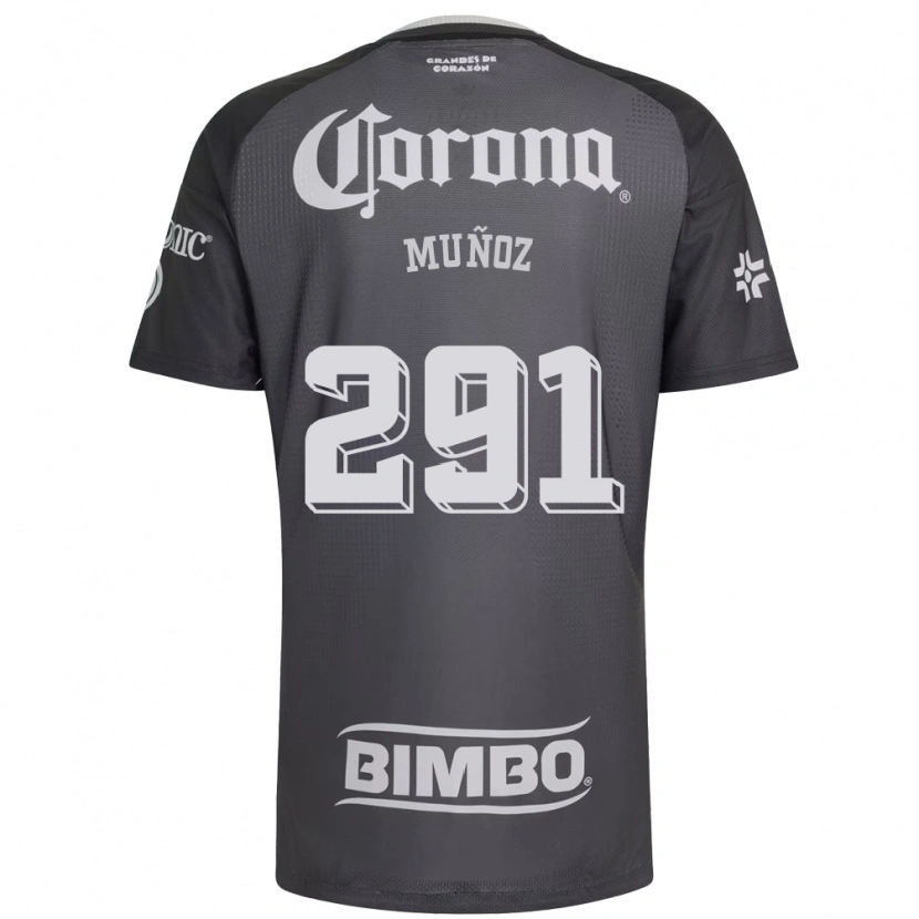 Danxen Dětské Jorge Muñoz #291 Šedá Bílá Černá Daleko Hráčské Dresy 2026/27 Dres
