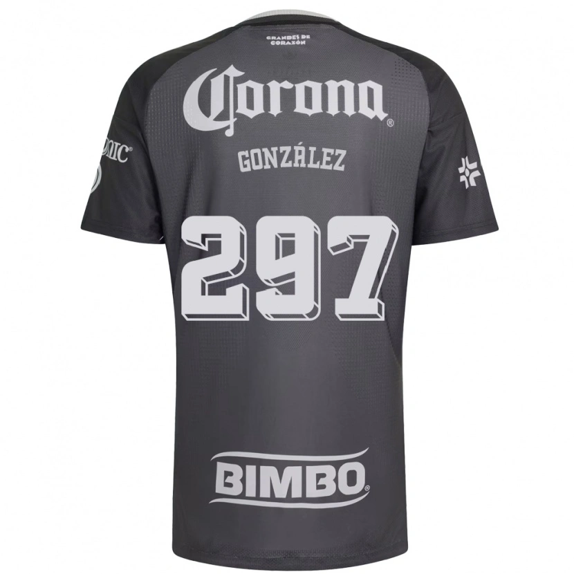 Danxen Dětské Océlotl González #297 Šedá Bílá Černá Daleko Hráčské Dresy 2026/27 Dres