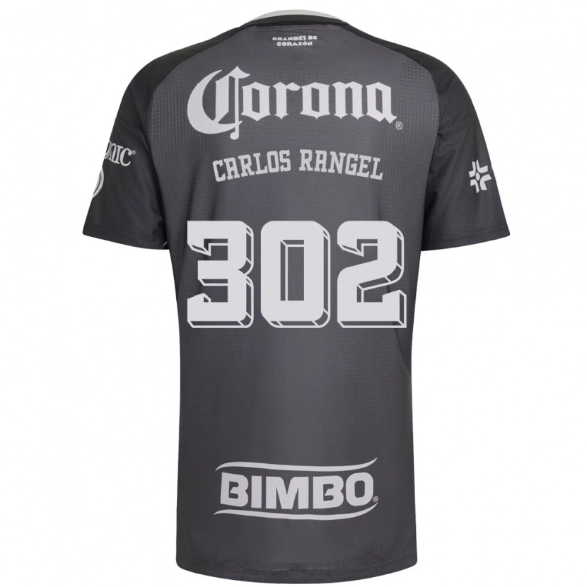 Danxen Dětské Juan Carlos Rangel #302 Šedá Bílá Černá Daleko Hráčské Dresy 2026/27 Dres