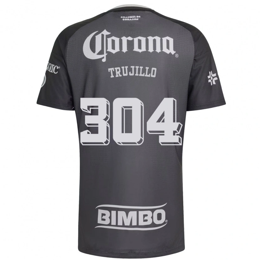 Danxen Dětské Luis Trujillo #304 Šedá Bílá Černá Daleko Hráčské Dresy 2026/27 Dres