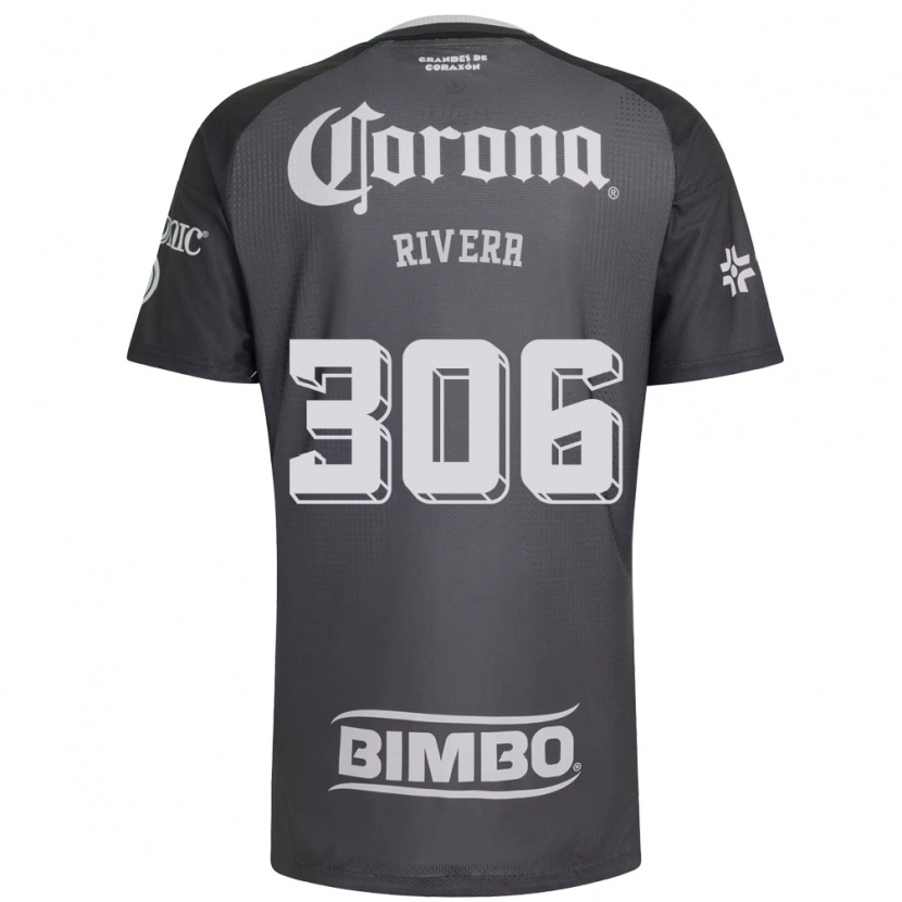 Danxen Dětské Miguel Rivera #306 Šedá Bílá Černá Daleko Hráčské Dresy 2026/27 Dres