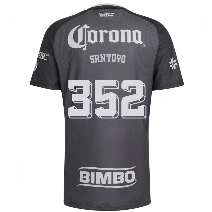 Danxen Dětské Julio Santoyo #352 Šedá Bílá Černá Daleko Hráčské Dresy 2026/27 Dres