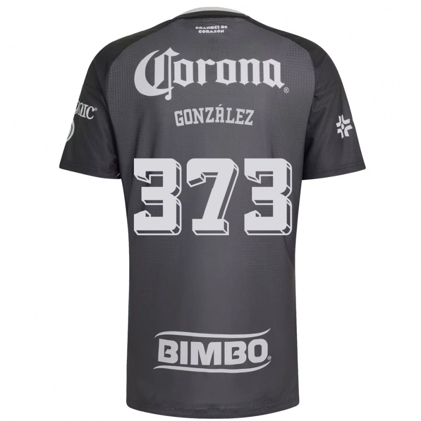 Danxen Dětské Jayden González #373 Šedá Bílá Černá Daleko Hráčské Dresy 2026/27 Dres