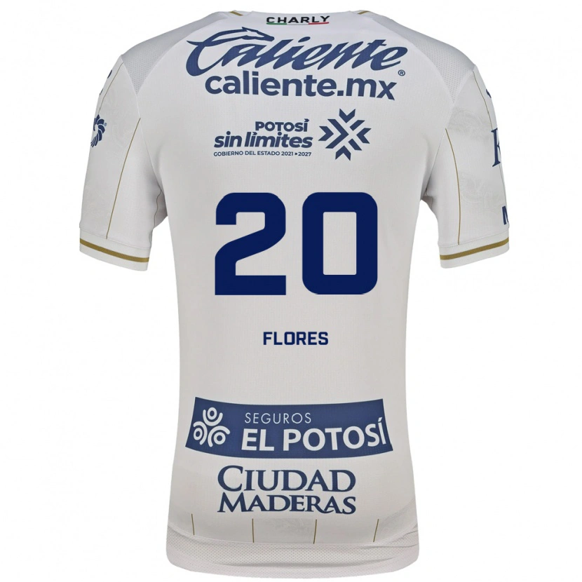 Danxen Dětské Leonardo Flores #20 Bílá Modrá Daleko Hráčské Dresy 2026/27 Dres