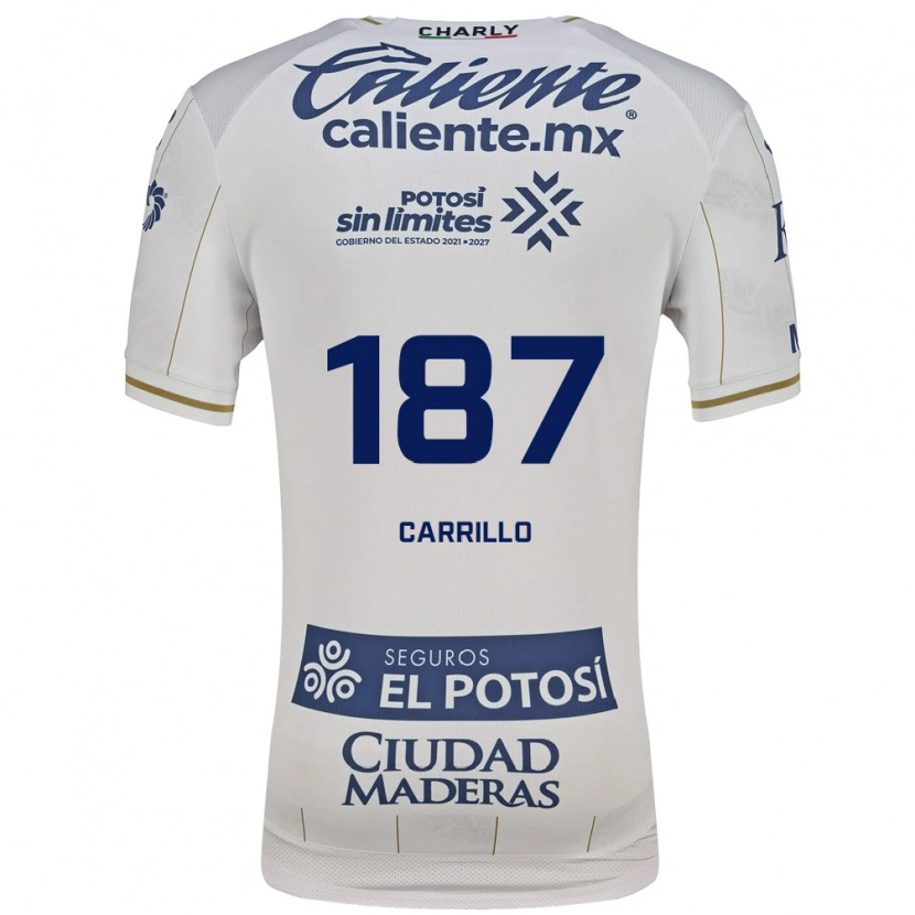 Danxen Dětské Fernando Carrillo #187 Bílá Modrá Daleko Hráčské Dresy 2026/27 Dres