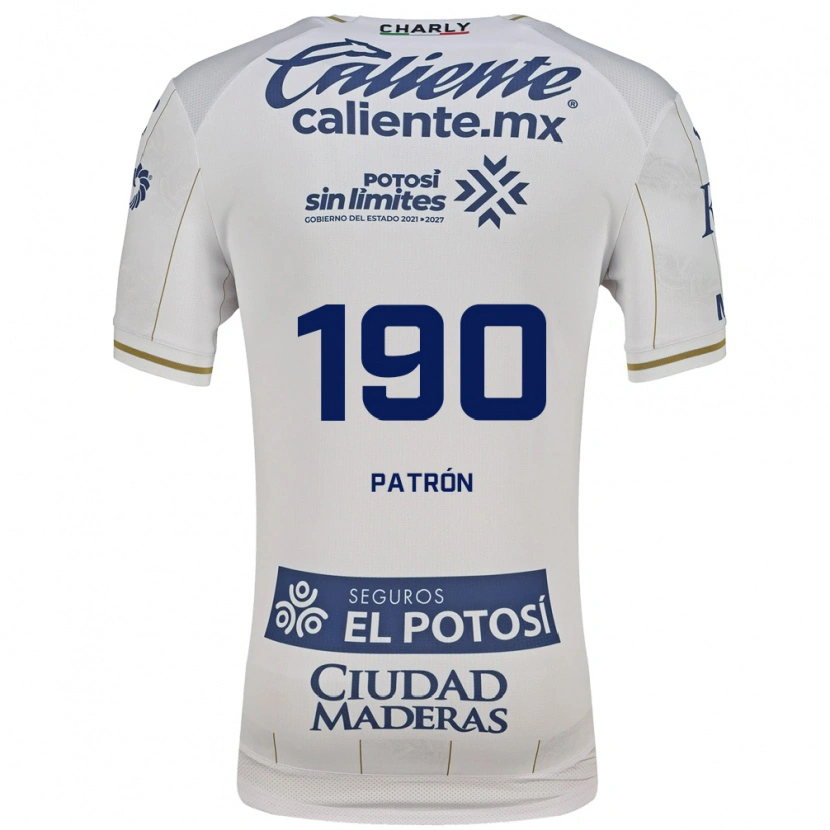 Danxen Dětské Raúl Patrón #190 Bílá Modrá Daleko Hráčské Dresy 2026/27 Dres