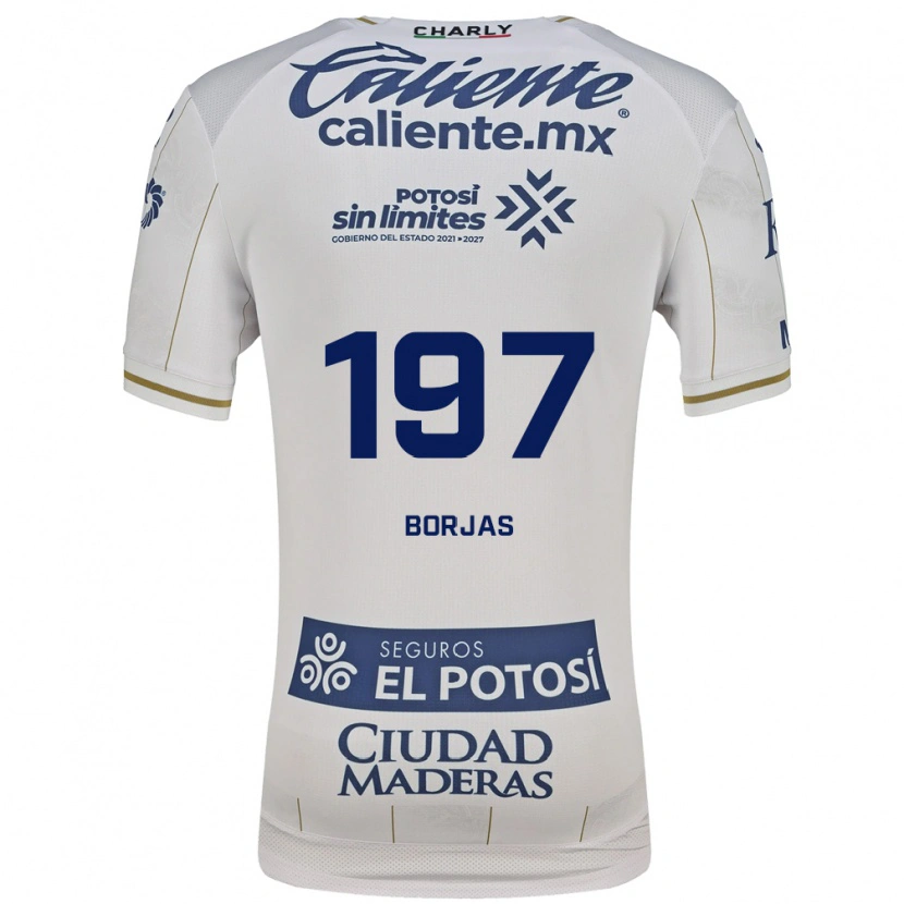 Danxen Dětské Jesús Borjas #197 Bílá Modrá Daleko Hráčské Dresy 2026/27 Dres