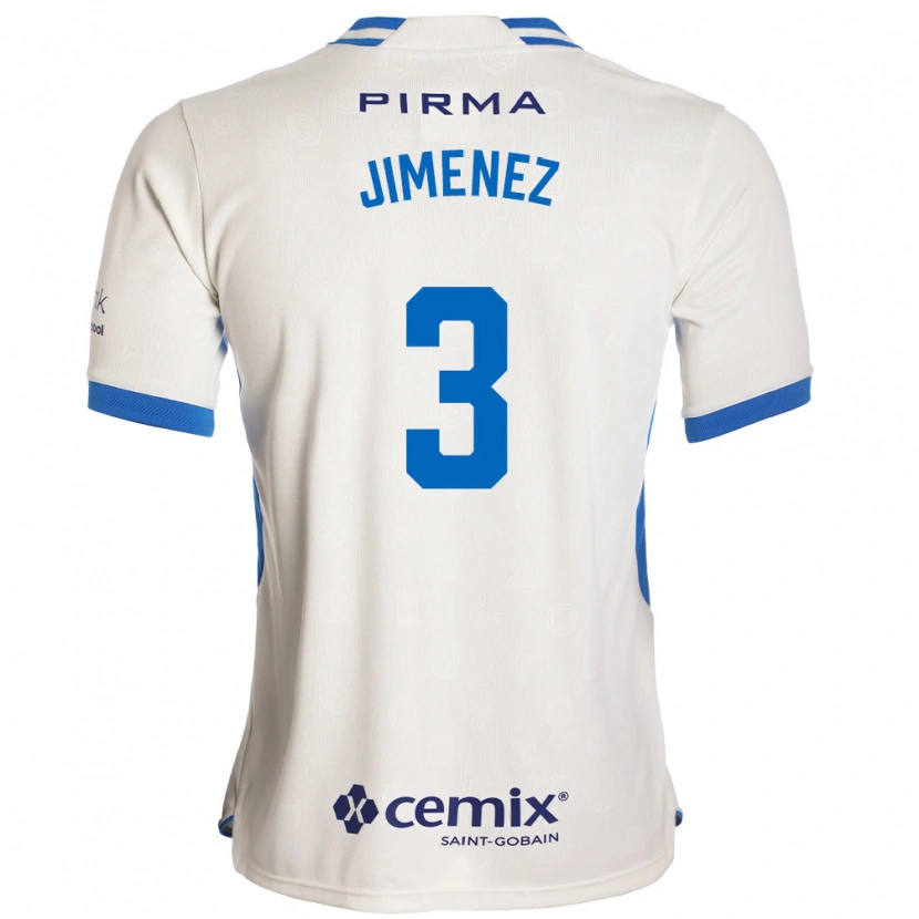 Danxen Dětské Jaiber Jimenez #3 Bílá Modrá Červená Daleko Hráčské Dresy 2026/27 Dres