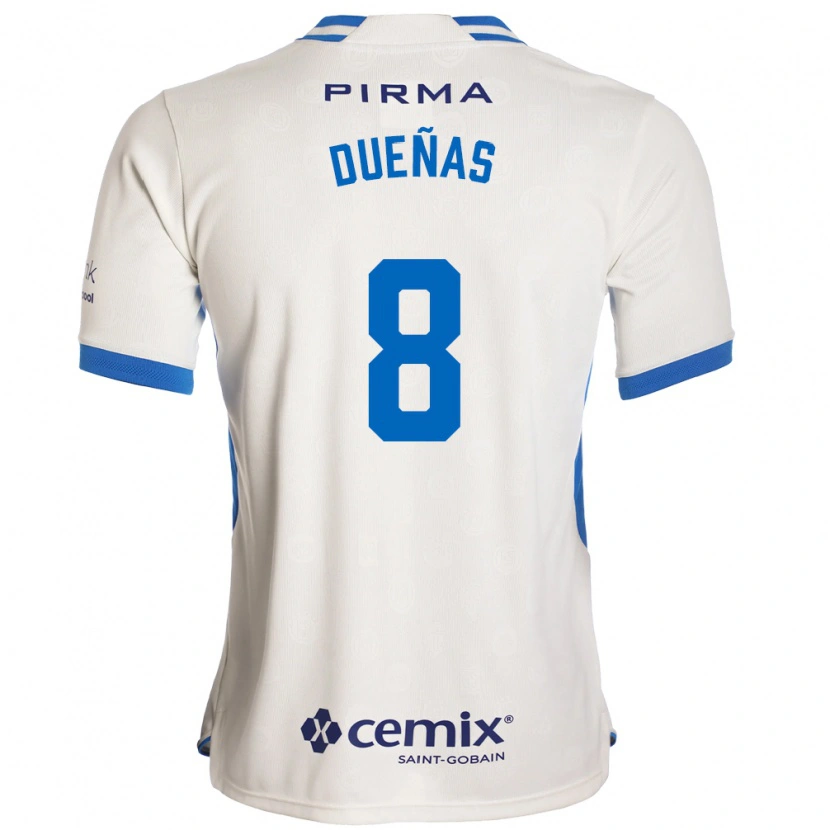 Danxen Dětské Jesus Duenas #8 Bílá Modrá Červená Daleko Hráčské Dresy 2026/27 Dres