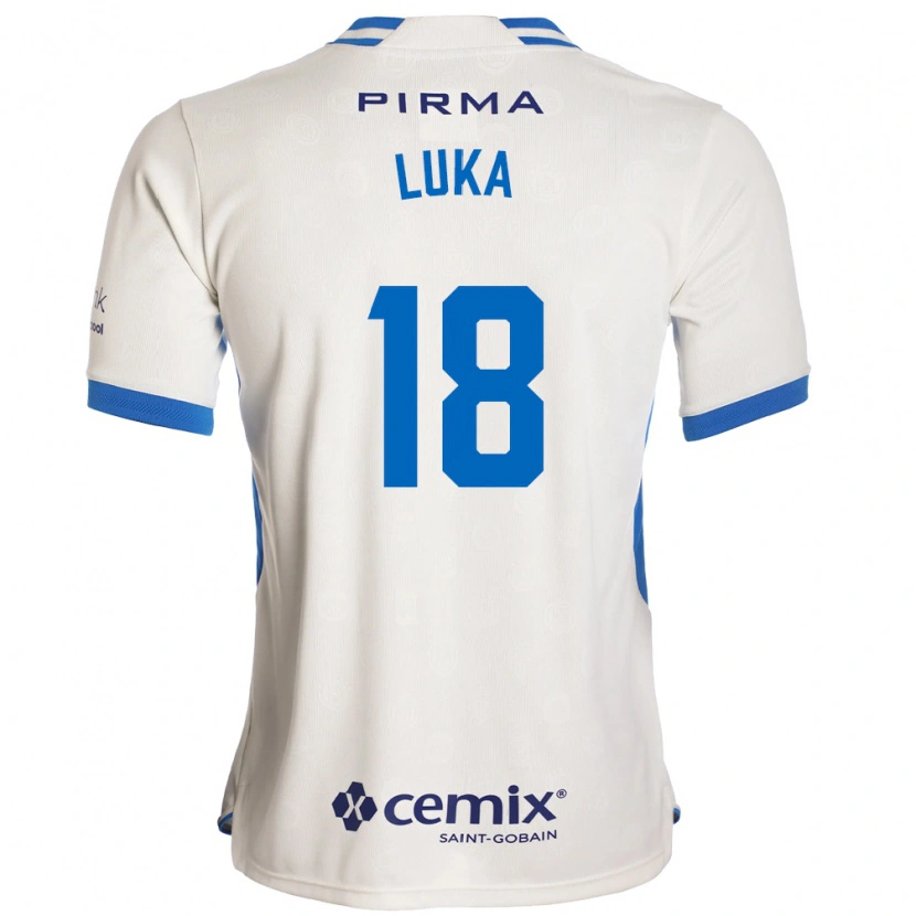 Danxen Dětské Luka Romero #18 Bílá Modrá Červená Daleko Hráčské Dresy 2026/27 Dres