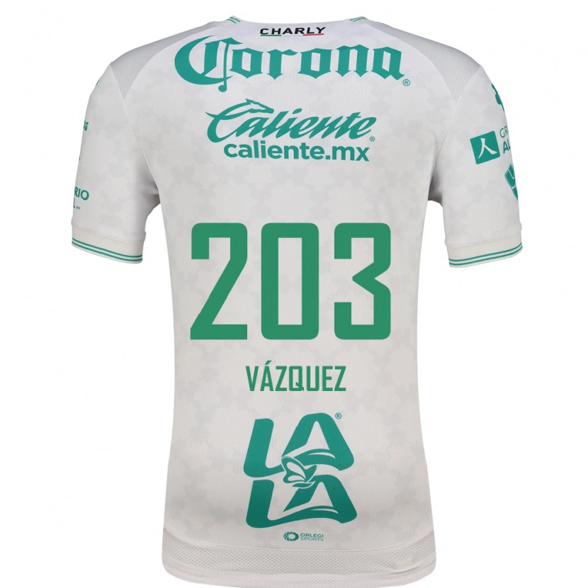 Danxen Dětské Ángel Vázquez #203 Světle Zelená Bílá Daleko Hráčské Dresy 2026/27 Dres