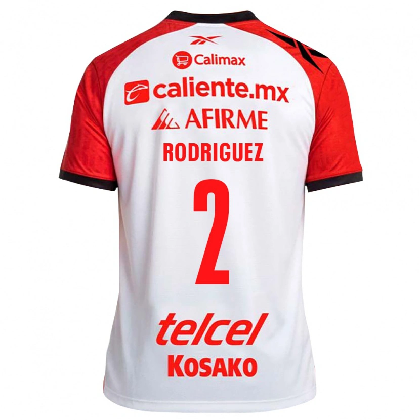 Danxen Dětské Antonio Rodríguez #2 Bílá Černá Červená Daleko Hráčské Dresy 2026/27 Dres