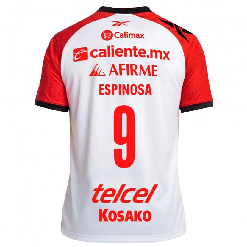 Danxen Dětské Daniela Espinosa #9 Bílá Černá Červená Daleko Hráčské Dresy 2026/27 Dres