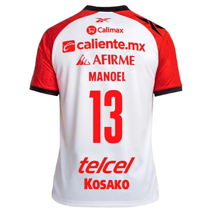 Danxen Dětské Elias Manoel #13 Bílá Černá Červená Daleko Hráčské Dresy 2026/27 Dres
