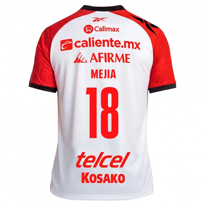 Danxen Dětské Aarón Mejía #18 Bílá Černá Červená Daleko Hráčské Dresy 2026/27 Dres