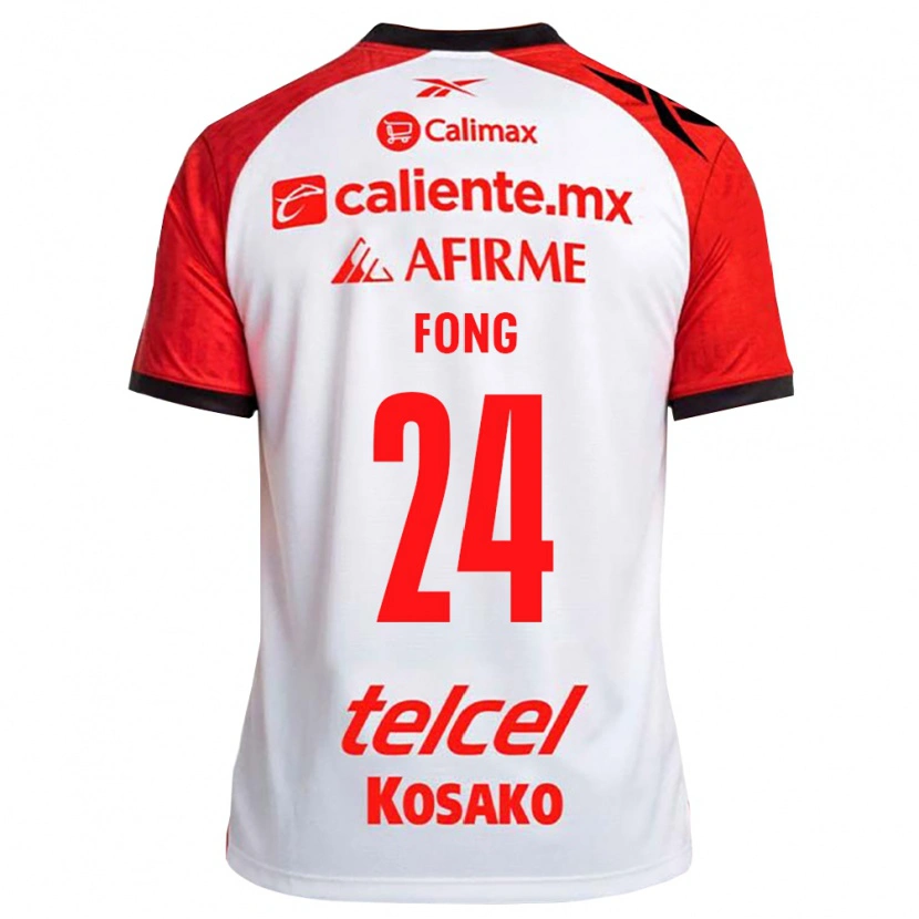 Danxen Dětské Michel Fong #24 Bílá Černá Červená Daleko Hráčské Dresy 2026/27 Dres