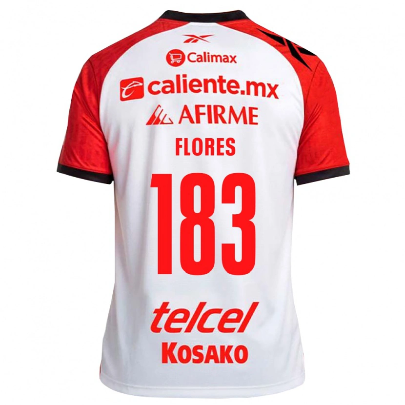 Danxen Dětské Abraham Flores #183 Bílá Černá Červená Daleko Hráčské Dresy 2026/27 Dres