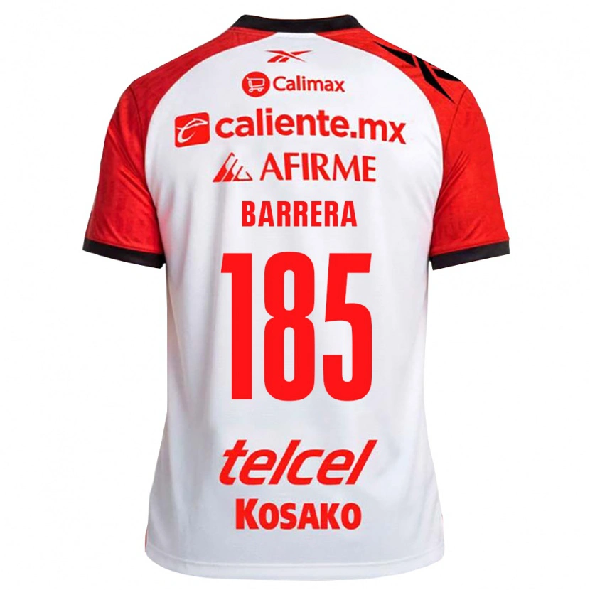 Danxen Dětské Geonathan Barrera #185 Bílá Černá Červená Daleko Hráčské Dresy 2026/27 Dres