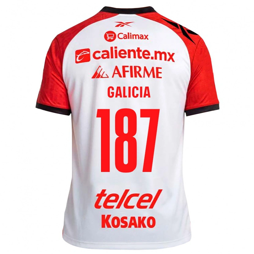 Danxen Dětské Carlos Galicia #187 Bílá Černá Červená Daleko Hráčské Dresy 2026/27 Dres