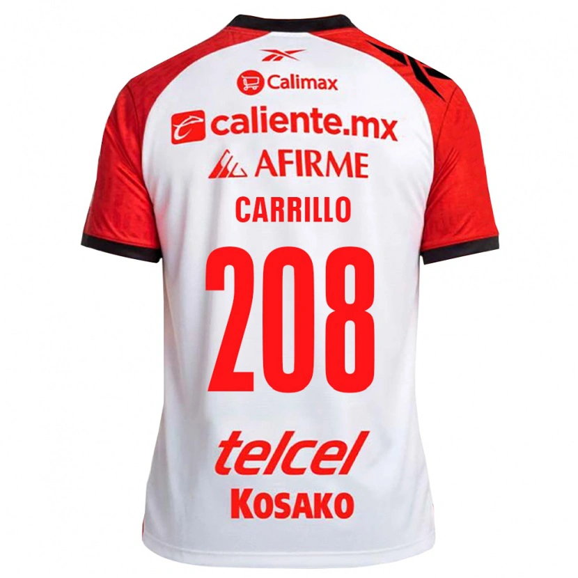 Danxen Dětské Adhiel Carrillo #208 Bílá Černá Červená Daleko Hráčské Dresy 2026/27 Dres