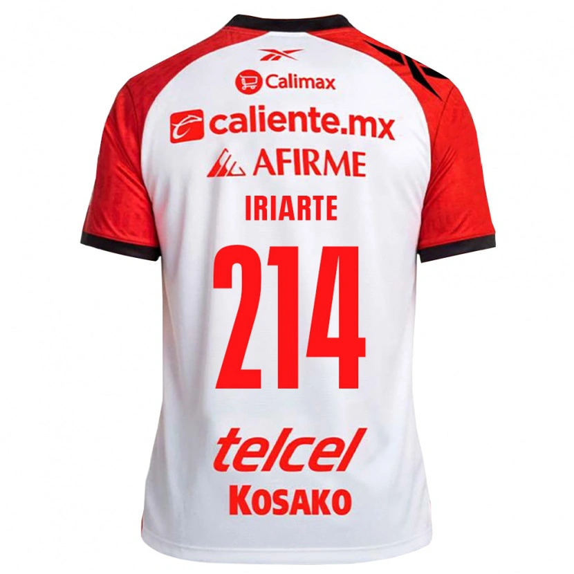 Danxen Dětské Oliver Iriarte #214 Bílá Černá Červená Daleko Hráčské Dresy 2026/27 Dres