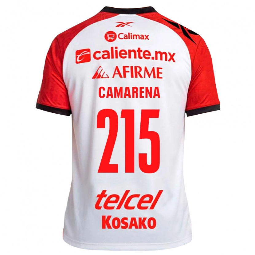 Danxen Dětské Mauricio Camarena #215 Bílá Černá Červená Daleko Hráčské Dresy 2026/27 Dres