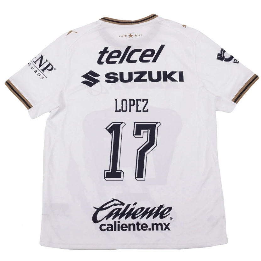 Danxen Dětské Leonel Lopez #17 Bílá Černá Hnědá Daleko Hráčské Dresy 2026/27 Dres