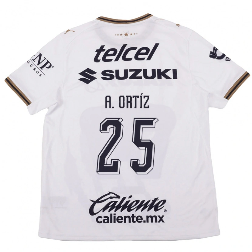 Danxen Dětské Arturo Ortiz #25 Bílá Černá Hnědá Daleko Hráčské Dresy 2026/27 Dres
