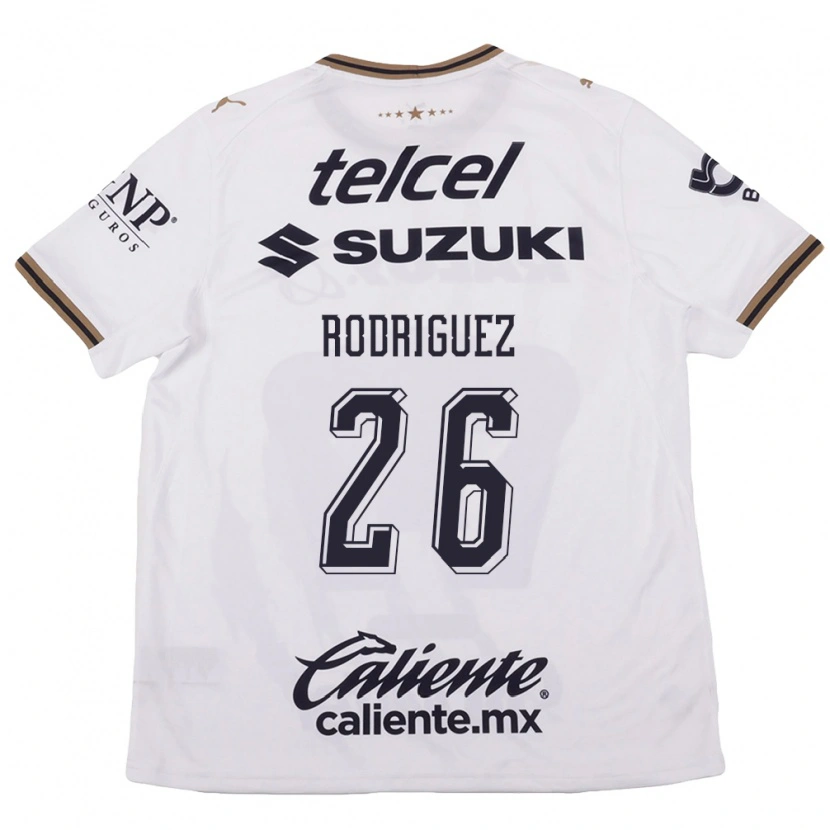 Danxen Dětské Lucia Rodriguez #26 Bílá Černá Hnědá Daleko Hráčské Dresy 2026/27 Dres