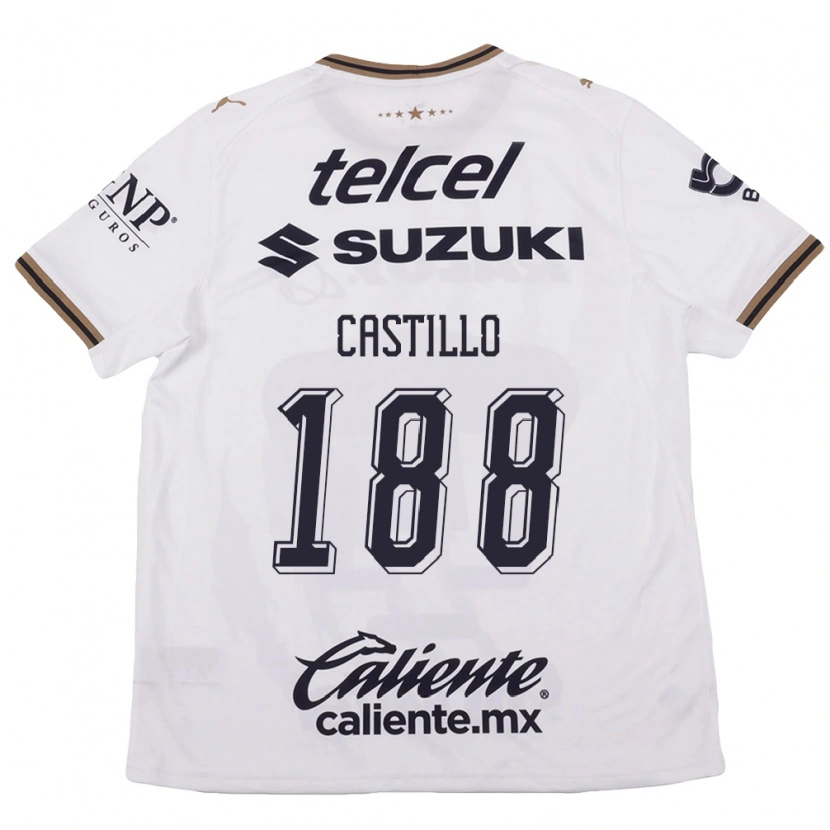 Danxen Dětské Christian Castillo #188 Bílá Černá Hnědá Daleko Hráčské Dresy 2026/27 Dres