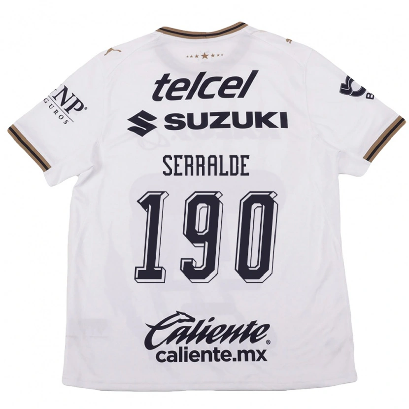 Danxen Dětské Gerardo Serralde #190 Bílá Černá Hnědá Daleko Hráčské Dresy 2026/27 Dres