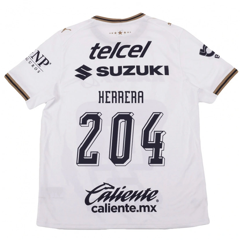 Danxen Dětské José Herrera #204 Bílá Černá Hnědá Daleko Hráčské Dresy 2026/27 Dres